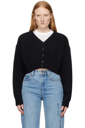 Alexander Wang Black Cropped Cardigan