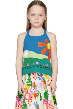 Stella McCartney Kids Multicolor Embroidered Tank Top