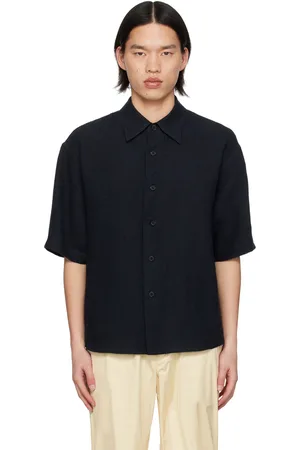 Auralee Navy Button Up Shirt