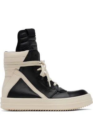 Rick Owens Kids Black Geobaskets Sneakers