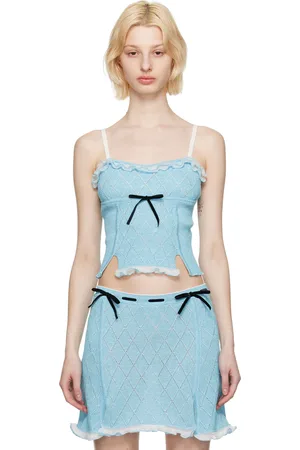 CORMIO Blue Heidi Tank Top