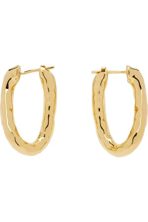 Jil Sander Gold Hoop Earrings