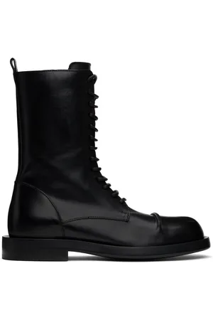 ANN DEMEULEMEESTER Gillian Pintuck Combat Boots