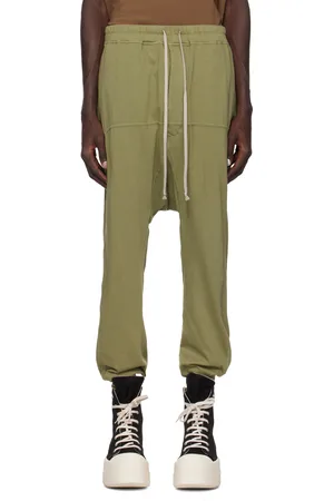 Rick Owens Khaki Porterville Prisoner Drawstring Sweatpants