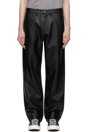 Carhartt Black Single Knee PU Leather Cargo Pants