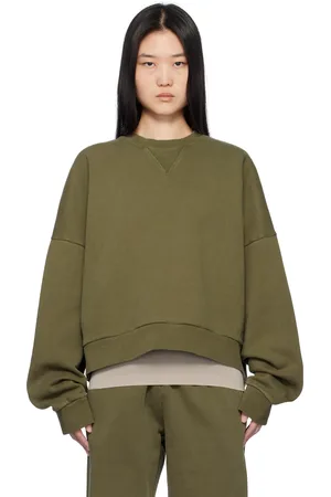 Entire Studios Khaki Box Crew Sweatshirt