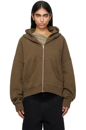 Entire Studios Brown Eternal Zip Hoodie