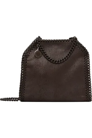 Stella McCartney Brown Falabella Tiny Enamel Bag