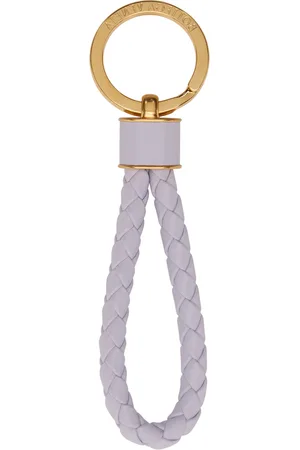 Bottega Veneta Purple Intreccio Keyring