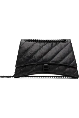 Balenciaga Black Medium Crush Chain Bag