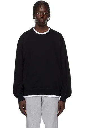 Reigning Champ Black Midweight Terry Standard Crewneck Sweatshirt