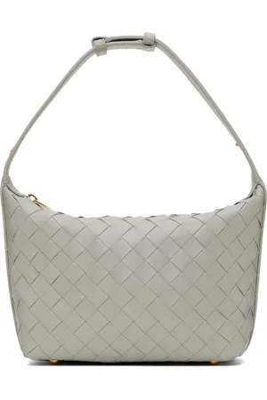 Bottega Veneta Gray Mini Wallace Shoulder Bag
