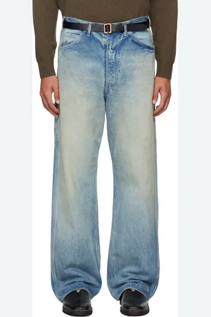 Auralee Blue Selvedge Faded Heavy Painter Jeans