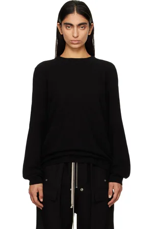 Rick Owens Moncler + Black Wool and Cashmere Sweater