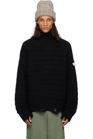 Maison Margiela Black Ribbed Turtleneck