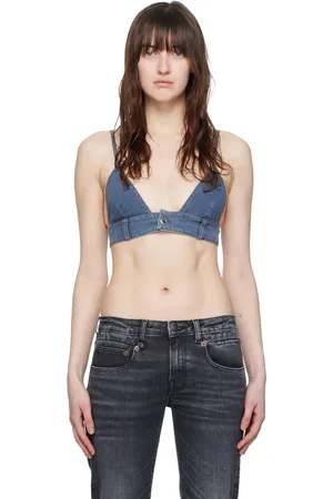 Alexander Wang Blue Printed Bra