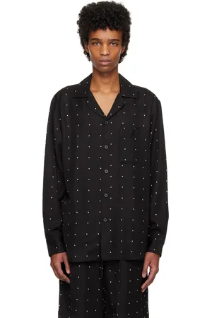 Rohe Black Dotted Loose Camp Collar Shirt