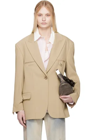 Acne Studios Beige Relaxed Fit Blazer