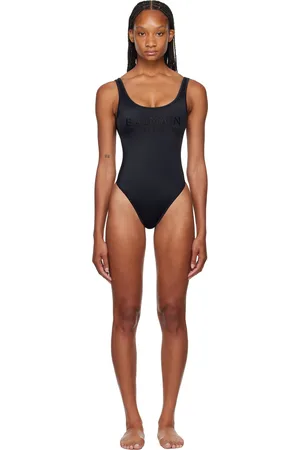Balmain Black Logo Swimsuit
