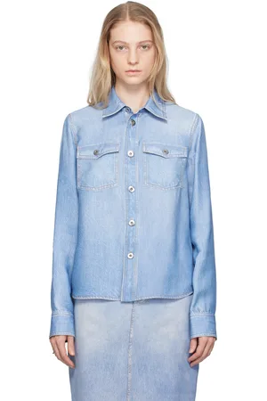 Bottega Veneta Blue Printed Shirt