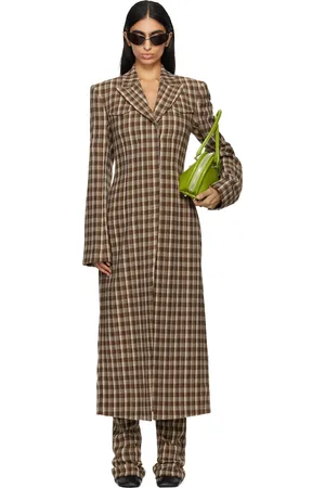 Acne Studios Beige & Brown Single-Breasted Coat