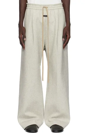 FEAR OF GOD Gray Military Wool Wide Leg Sweatpants