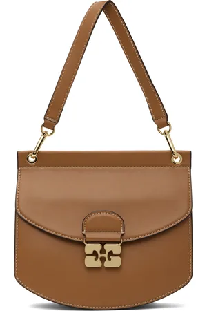 Ganni Tan Small Apo-G Bag