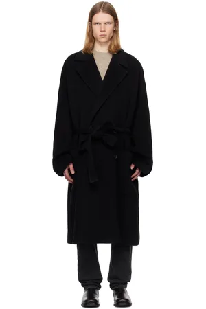 Acne Studios Black Double-Breasted Coat