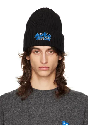Ader Error Black Edca Logo Beanie