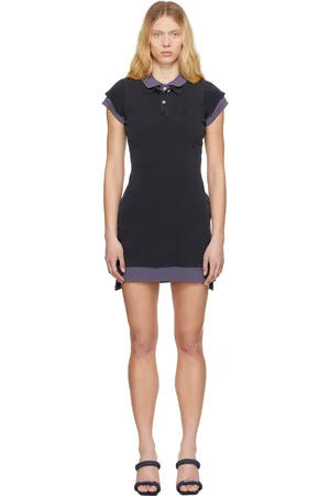 Alexander Wang Navy Layered Polo Short-Sleeve Minidress