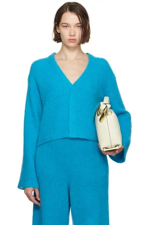 J.W.Anderson Blue V-Neck Cardigan