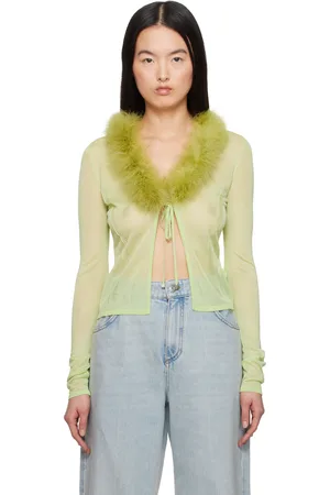 BLUMARINE Green Knitted Cardigan