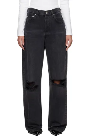 Citizens of Humanity Black Ayla Baggy Jeans