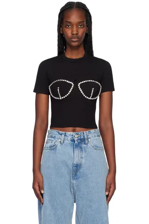 AREA Crystal Bustier Cup T-shirt