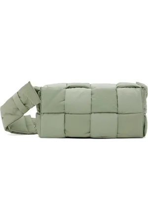 Bottega Veneta Green Padded Tech Cassette Bag