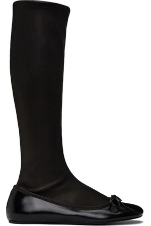 Abra Black Ballerina Tall Boots