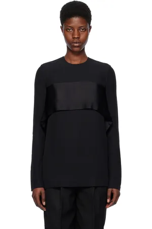 Totême Black Layered Blouse