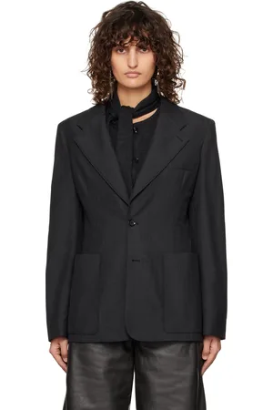 LEMAIRE Gray Single-Breasted Fitted Tailored Blazer