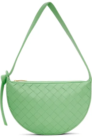 Bottega Veneta Green Mini Sunrise Bag