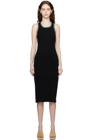 Frame Black Julia Sarr-Jamois Edition Crochet Midi Dress