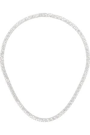 Hatton Labs Silver Drop Tennis Chain Necklace