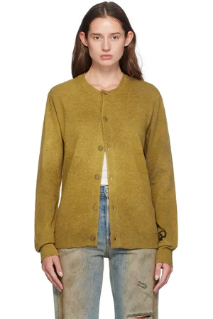Acne Studios Green Crewneck Cardigan
