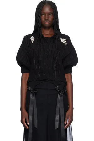 Simone Rocha Black Embellished Cardigan