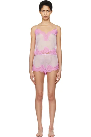 SKIMS Purple Romance Lace Cami & Short Pyjama Set