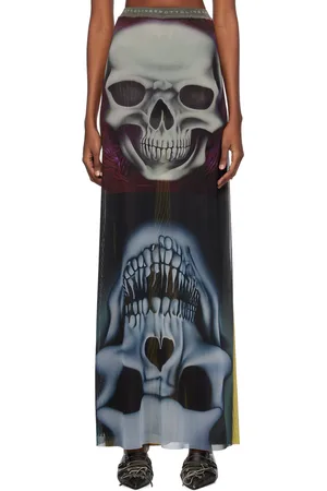 OTTOLINGER Multicolor Semi-Sheer Maxi Skirt