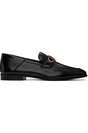 Salvatore Ferragamo Black Hybrid Gancini Ornament Loafers