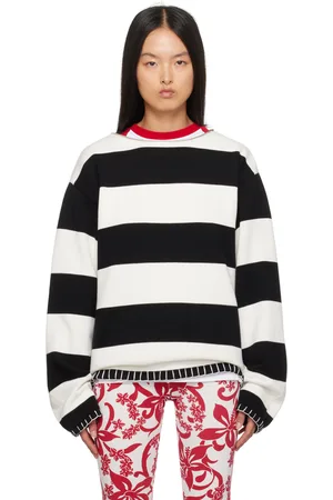Charles Jeffrey Loverboy Black & White Boo Sweater