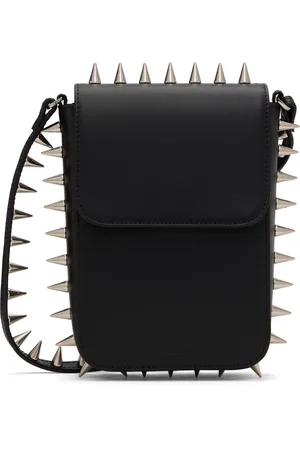 Abra Black Spike Crossbody Pouch