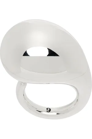 Bottega Veneta Silver Drop Ring