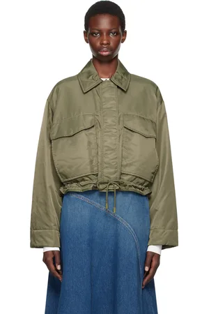 Max Mara Green Water-Repellent Reversible Bomber Jacket
